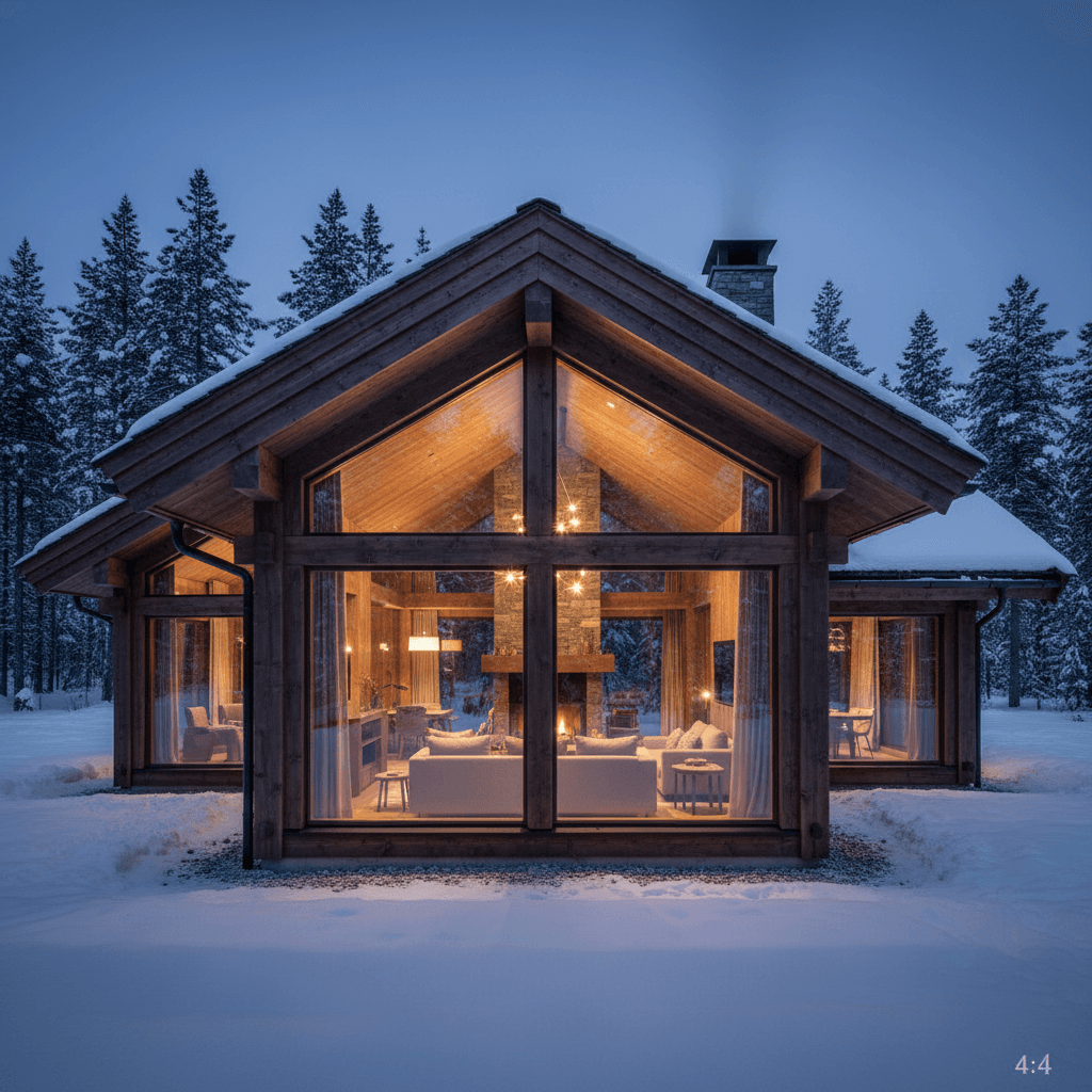 Nordic cabin render