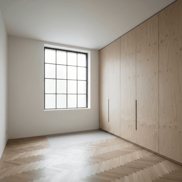 Empty room before staging