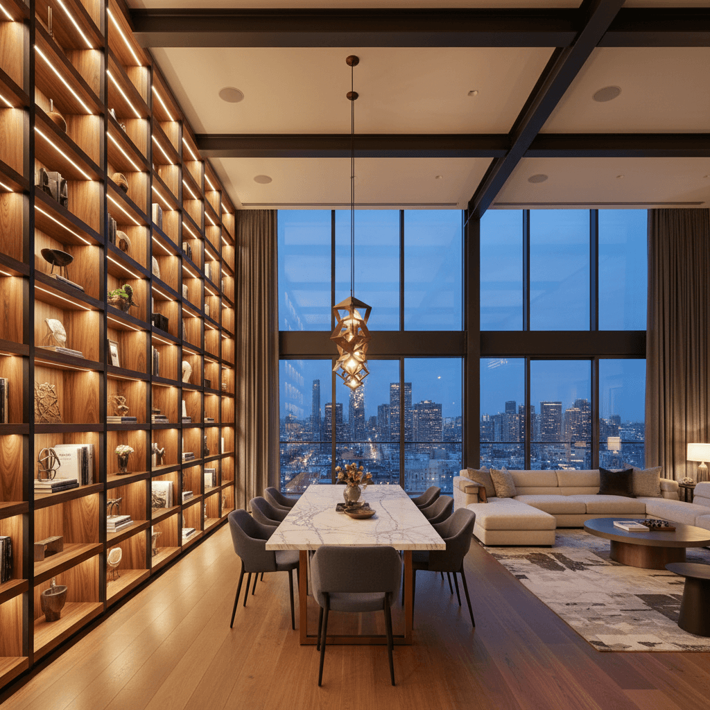Luxury staged interior
