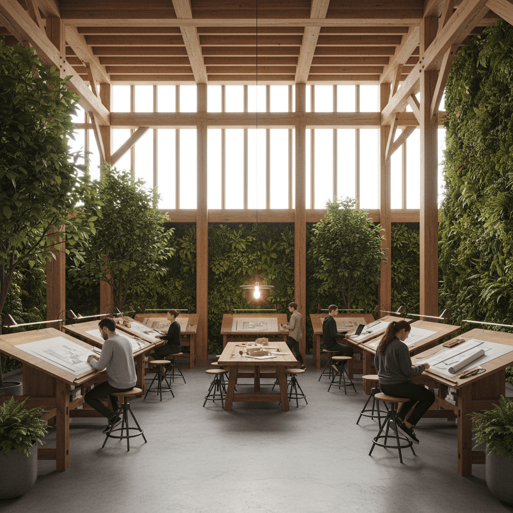 Biophilic architecture render
