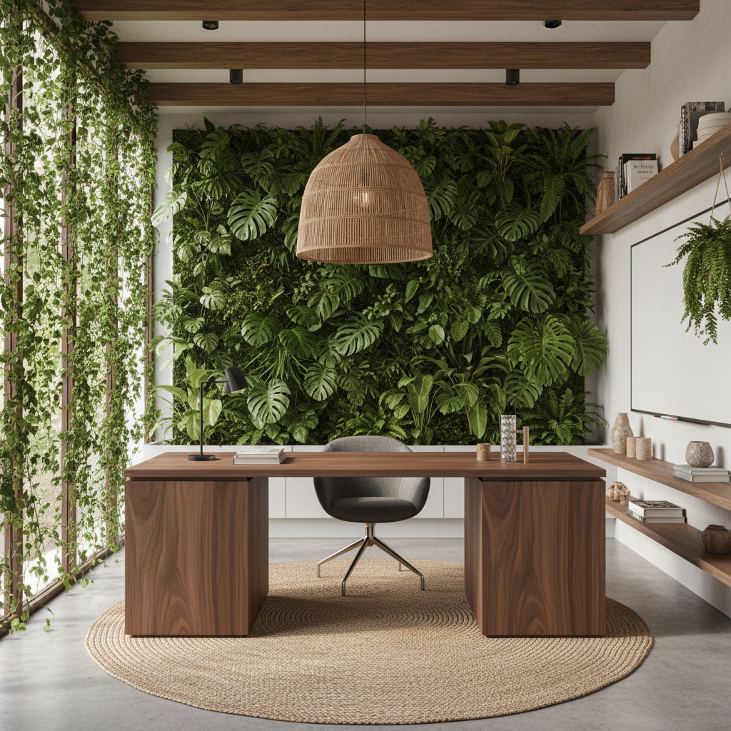 Home office in Biophilic