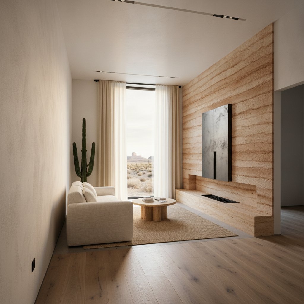 Living room in Desert Modern
